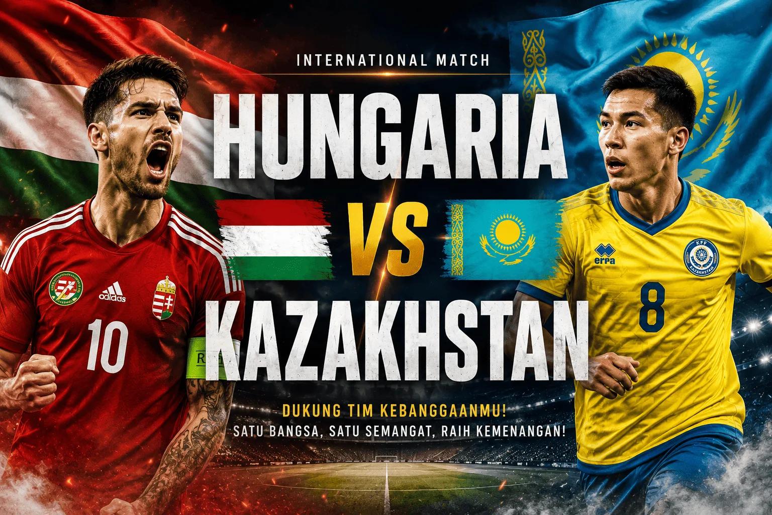 Hungaria vs Kazakhstan 9 Juni 2026: Prediksi Skor, Head to Head dan Statistik Pertandingan