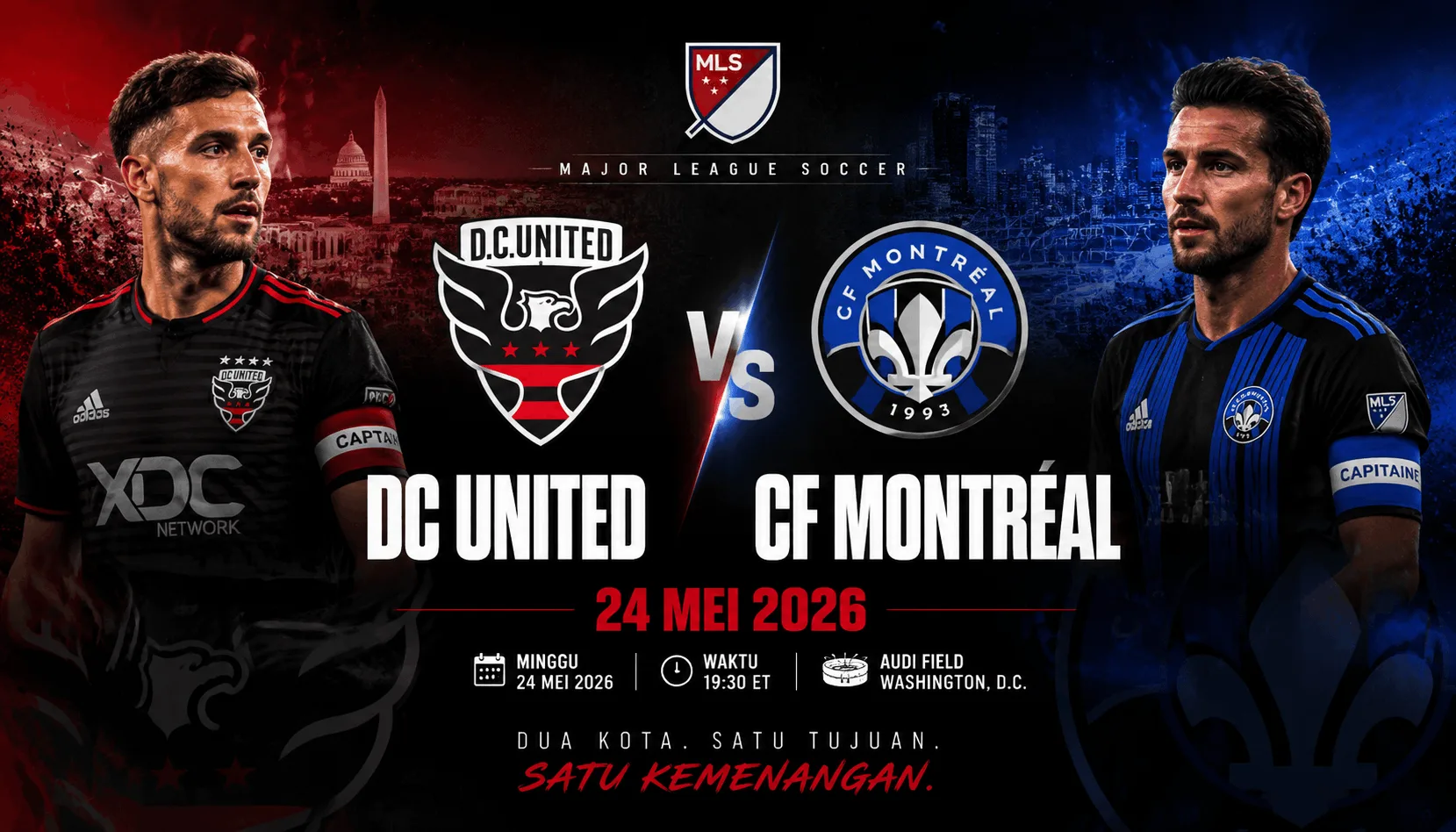 DC United vs CF Montréal 24 Mei 2026: Duel Penting MLS Penentu Posisi Klasemen