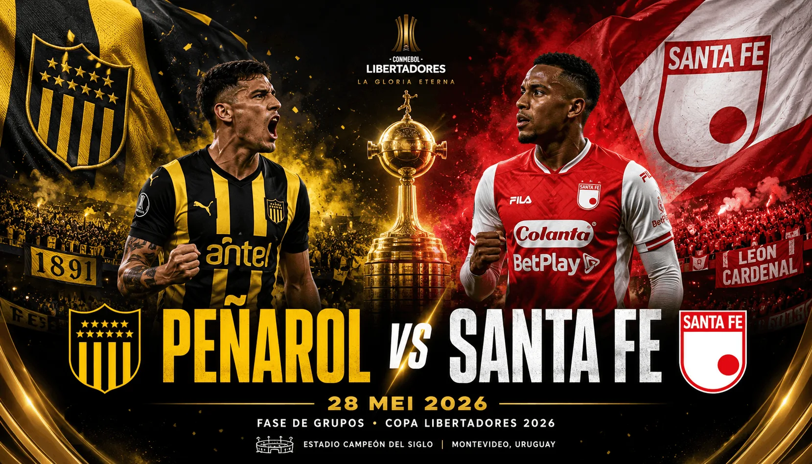 Peñarol vs Santa Fe 28 Mei 2026: Duel Penentuan di Copa Libertadores Grup E
