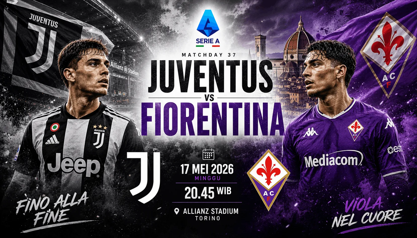 Juventus vs Fiorentina 17 Mei 2026: Duel Sengit Penentu Posisi Serie A