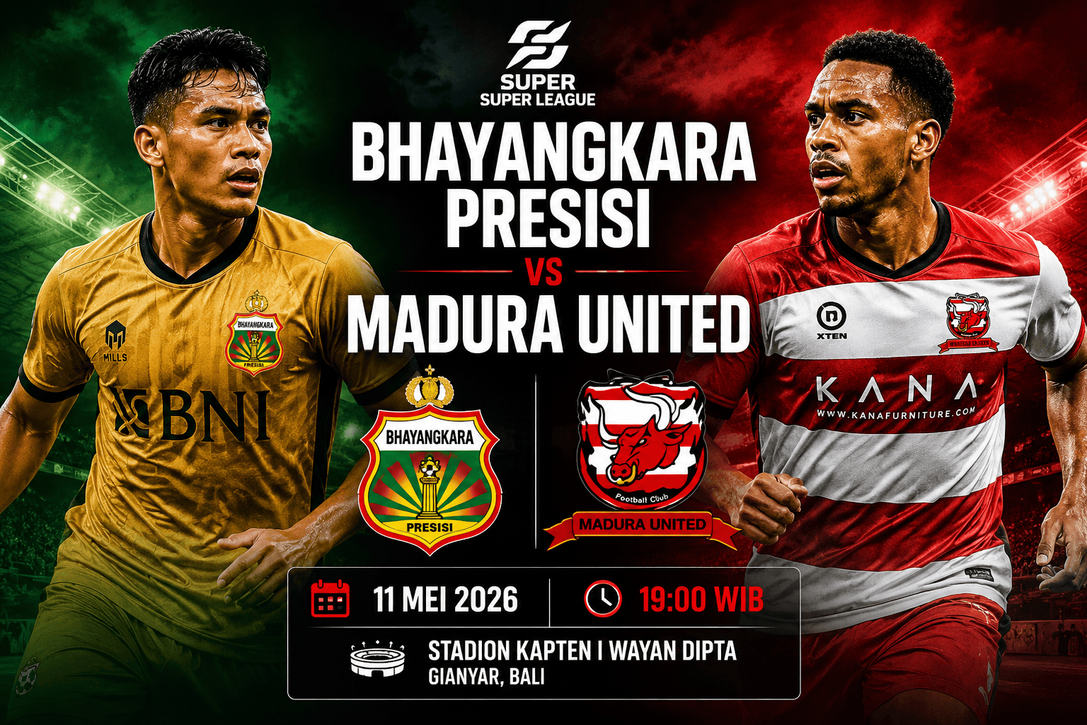Bhayangkara Presisi vs Madura United 11 Mei 2026: Jadwal, Prediksi dan Preview Super League