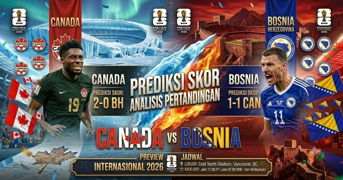 Canada Taklukkan Bosnia and Herzegovina 2-0 di Piala Dunia 2026, Statistik dan Analisis Pertandingan