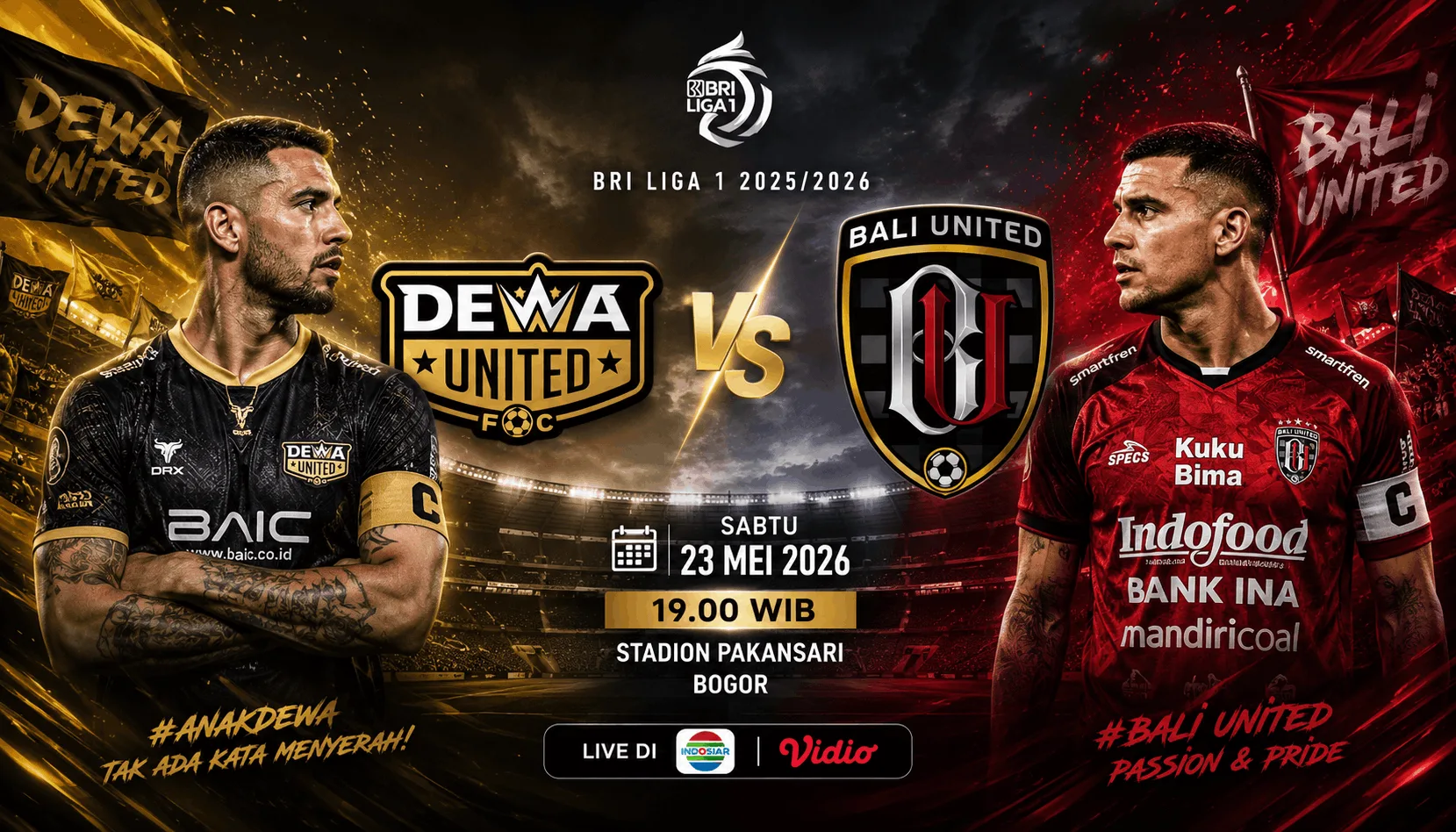 Dewa United vs Bali United 23 Mei 2026: Duel Panas Penentu Posisi di Liga 1