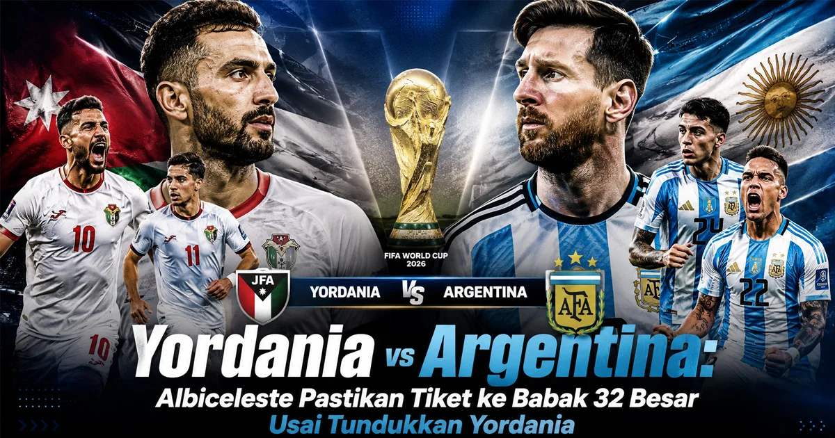 Yordania vs Argentina: Albiceleste Pastikan Tiket ke Babak 32 Besar Usai Tundukkan Yordania