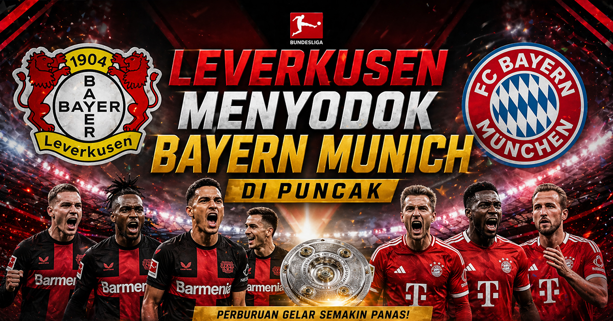 Bundesliga Ketat: Leverkusen Menyodok Bayern Munich di Puncak