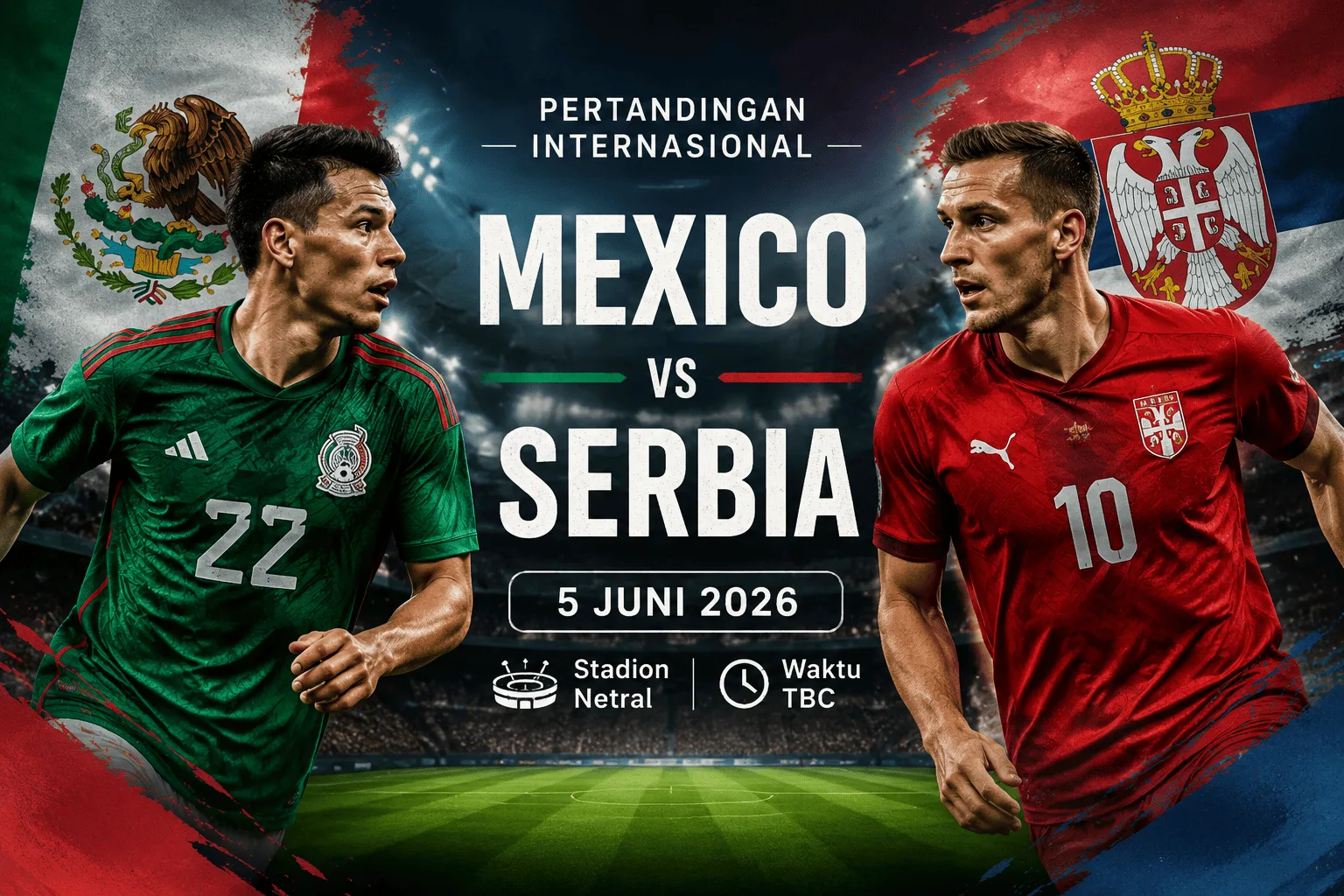 Mexico vs Serbia: Preview Pertandingan Internasional 5 Juni 2026