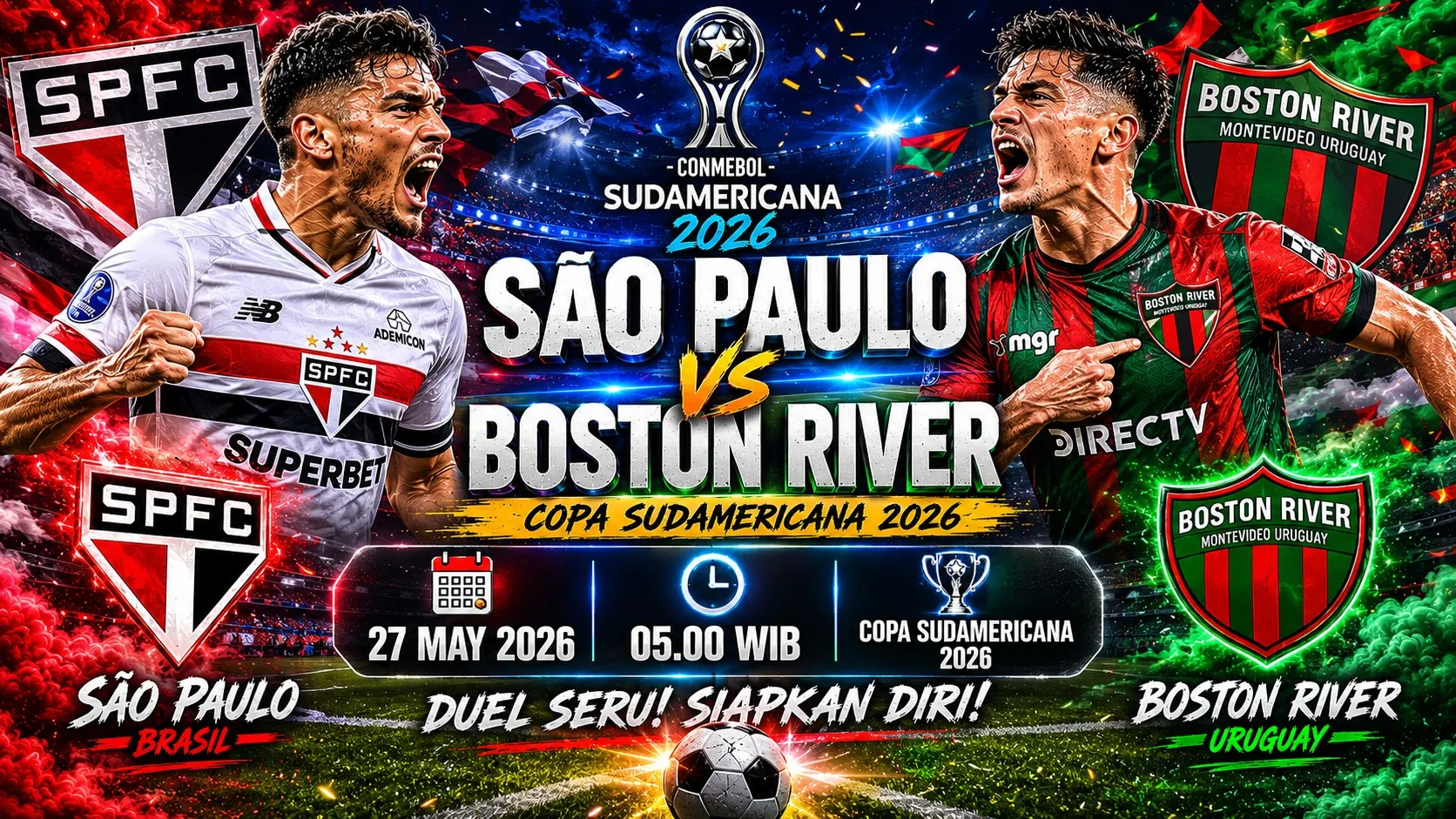 São Paulo vs Boston River: Copa Sudamericana 2026 Siap Memanas
