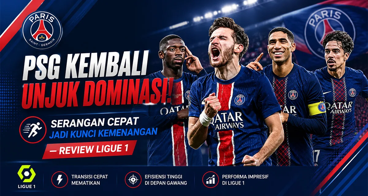 PSG Kembali Unjuk Dominasi! Serangan Cepat Jadi Kunci Kemenangan — Review Ligue 1