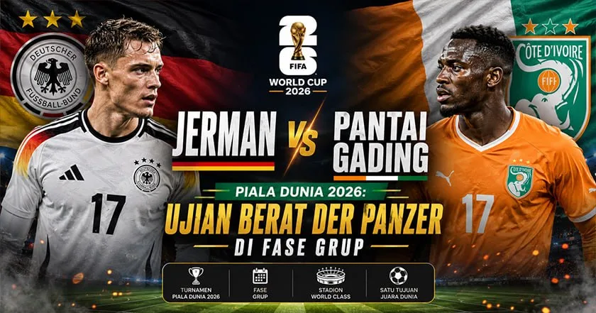 Jerman vs Pantai Gading Piala Dunia 2026: Ujian Berat Der Panzer di Fase Grup