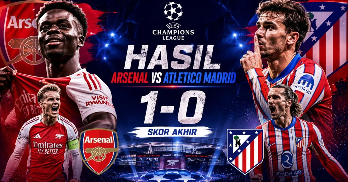 Hasil Arsenal vs Atletico Madrid: Skor Akhir, Statistik & Analisis Pertandingan