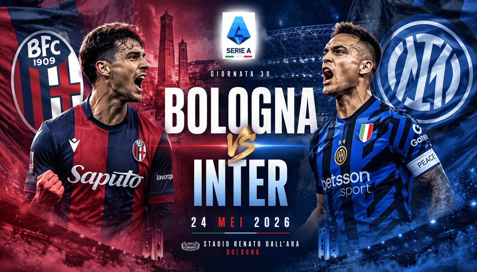 Bologna vs Inter Milan 24 Mei 2026: Nerazzurri Incar Kemenangan Penting di Pekan Penutup Serie A