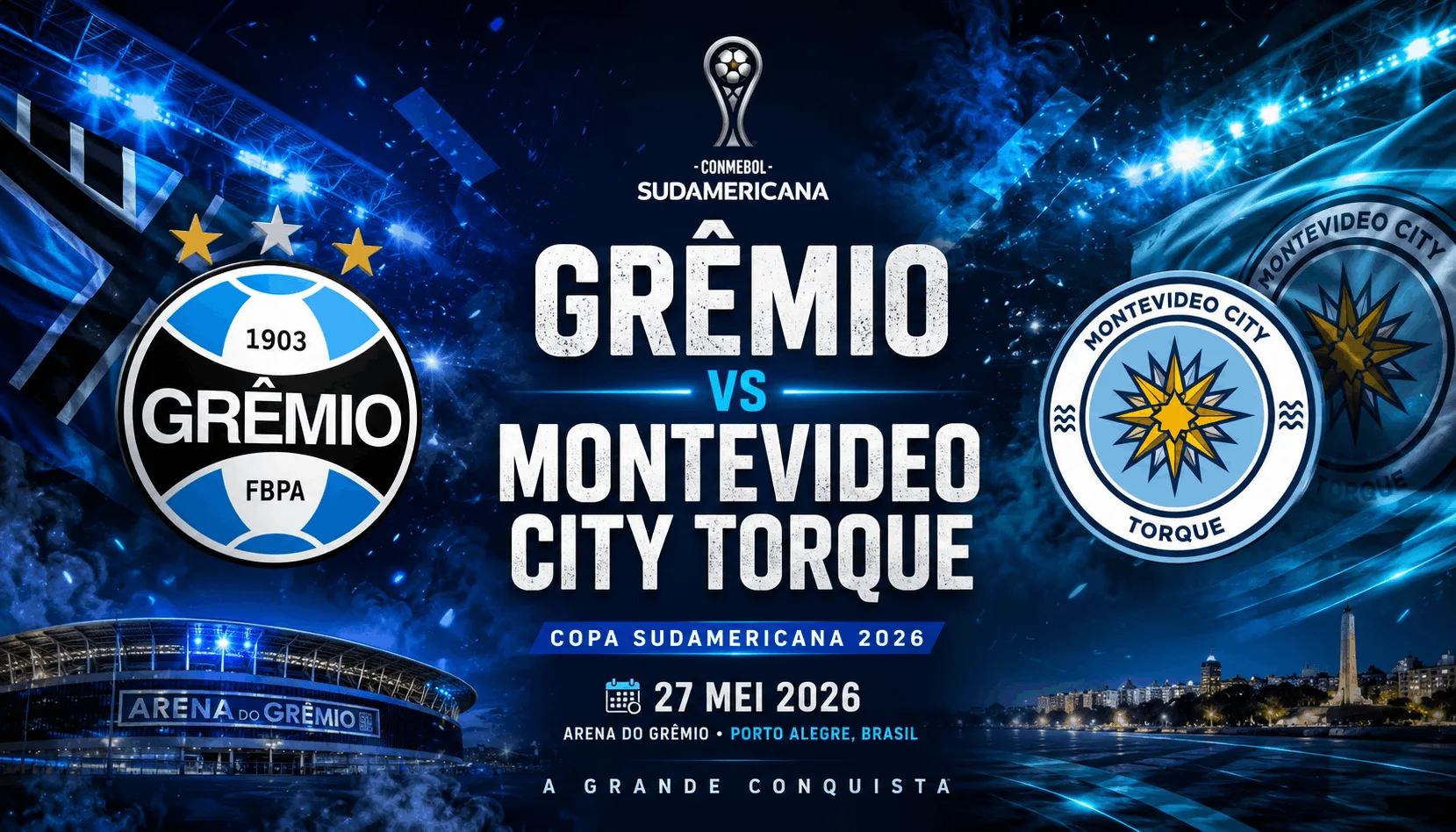 Grêmio vs Montevideo City Torque: Duel Penentuan Puncak Grup F Copa Sudamericana 27 Mei 2026