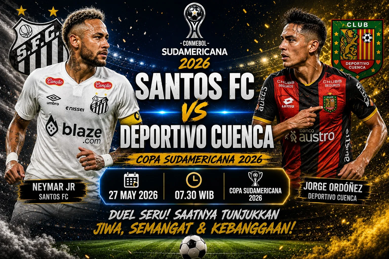 Santos FC vs Deportivo Cuenca: Duel Seru Copa Sudamericana 2026