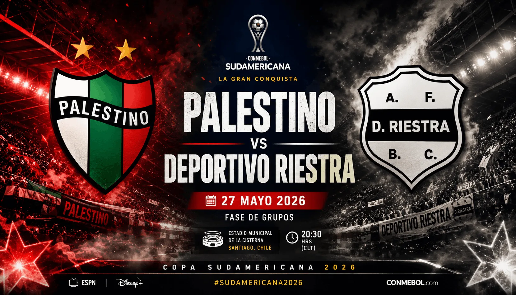 Palestino vs Deportivo Riestra: Duel Penentuan Grup F Copa Sudamericana 27 Mei 2026