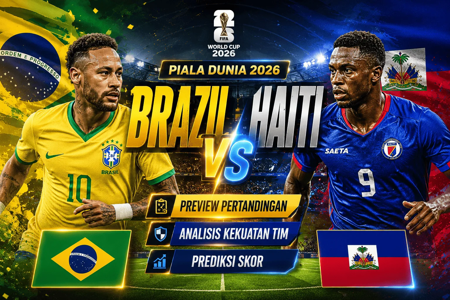 Brazil vs Haiti: Preview Pertandingan, Analisis Kekuatan Tim, dan Prediksi Skor Piala Dunia 2026