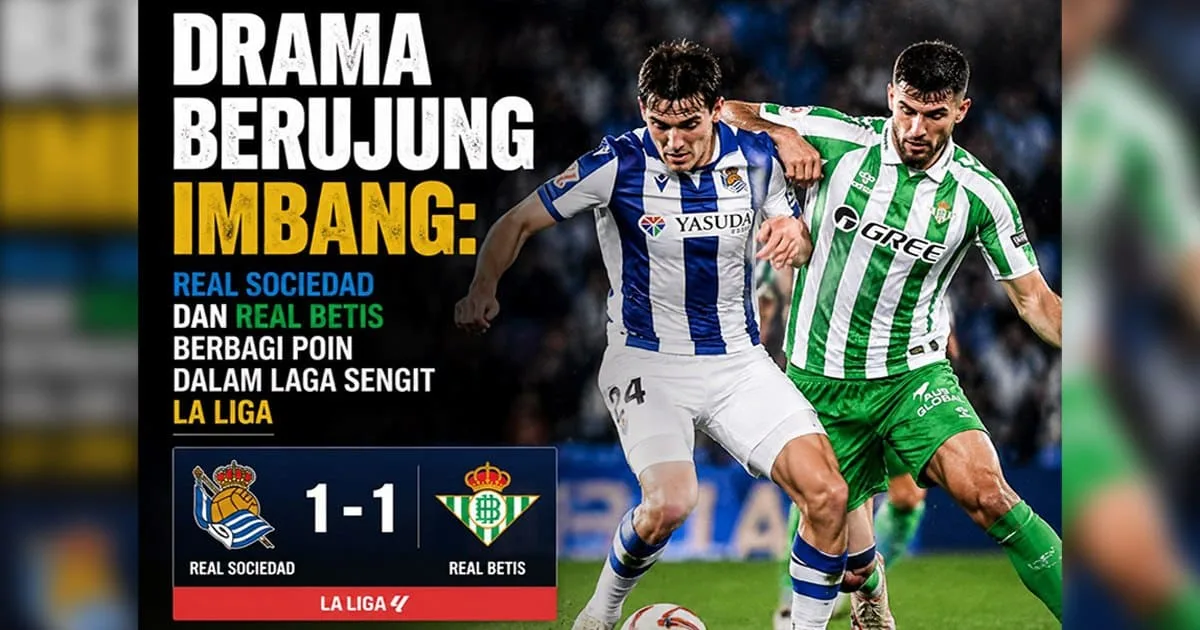 Real Sociedad vs Real Betis 2-2: Drama Sengit di Jornada 35
