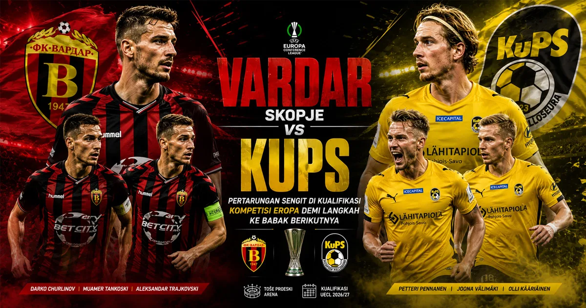 FK Vardar Skopje vs KuPS: Pertarungan Sengit di Kualifikasi Kompetisi Eropa Demi Langkah ke Babak Berikutnya