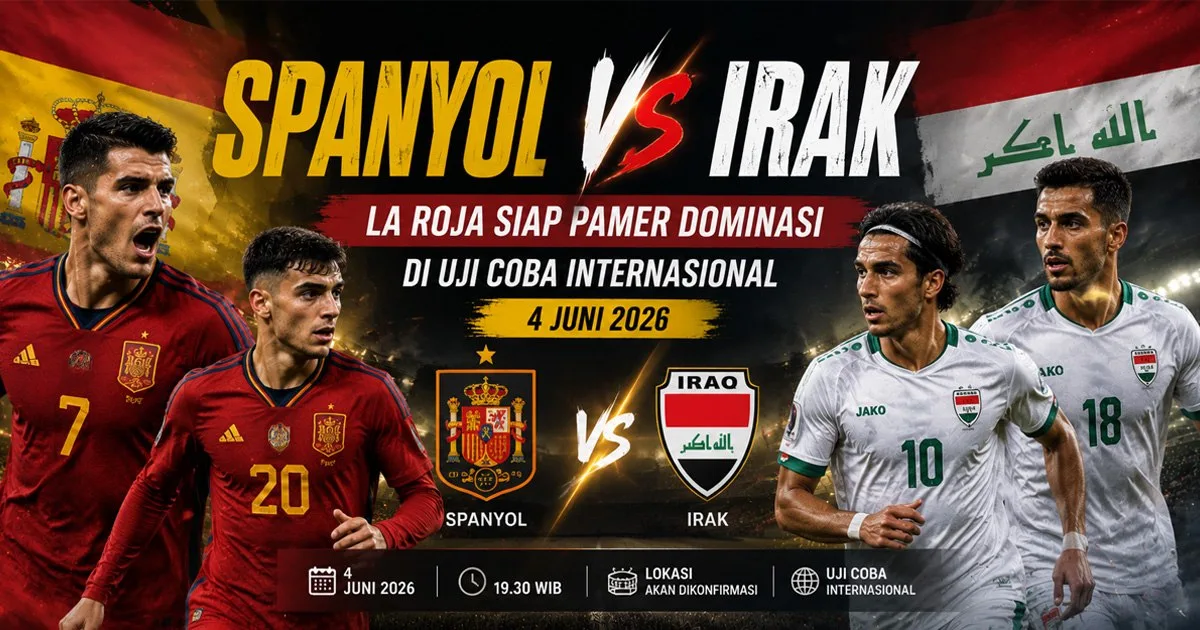 Spanyol vs Irak: La Roja Siap Pamer Dominasi di Uji Coba Internasional 4 Juni 2026