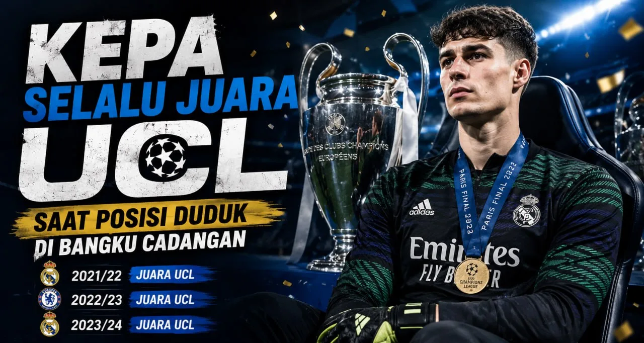 Kepa Selalu Juara UCL Saat Posisi Duduk Di Bangku Cadangan