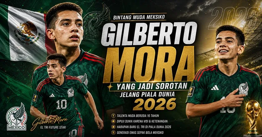 Gilberto Mora Bersinar di Piala Dunia 2026, Wonderkid Meksiko Jadi Sorotan Dunia