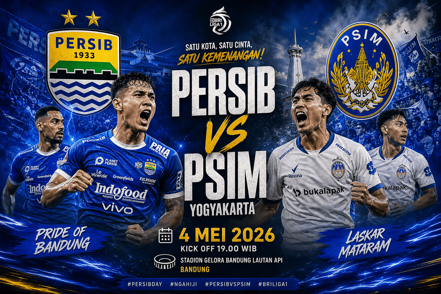 Persib vs PSIM Yogyakarta