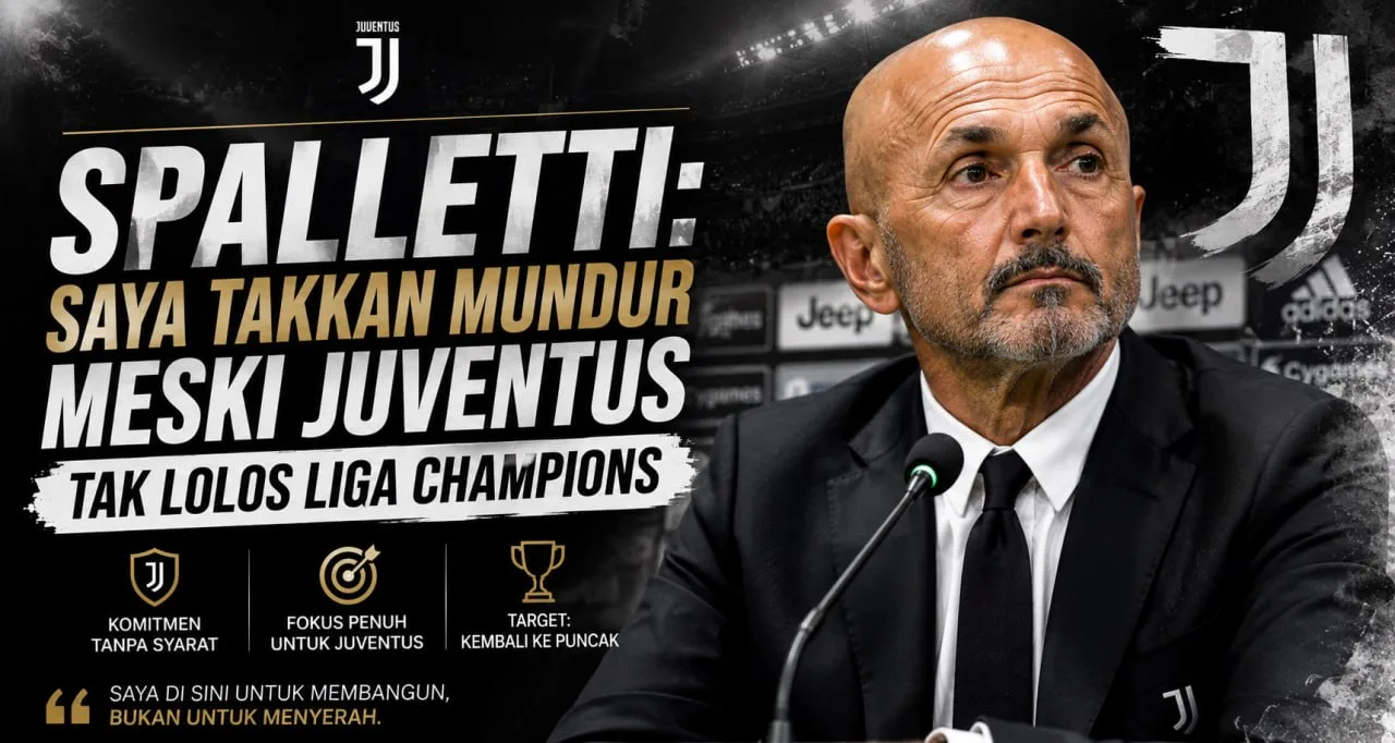 Spalletti: Saya Takkan Mundur Meski Juventus Tak Lolos Liga Champions