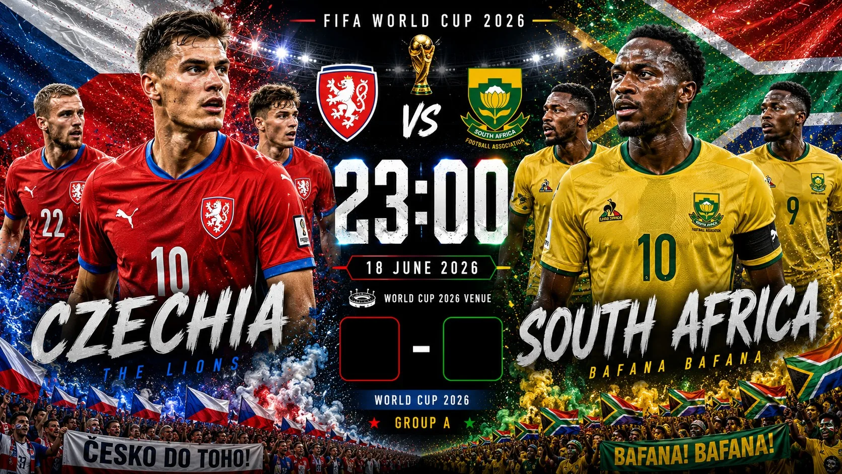 Ceko vs Afrika Selatan: Prediksi, Jadwal, Head to Head, Statistik dan Analisis Lengkap Piala Dunia 2026