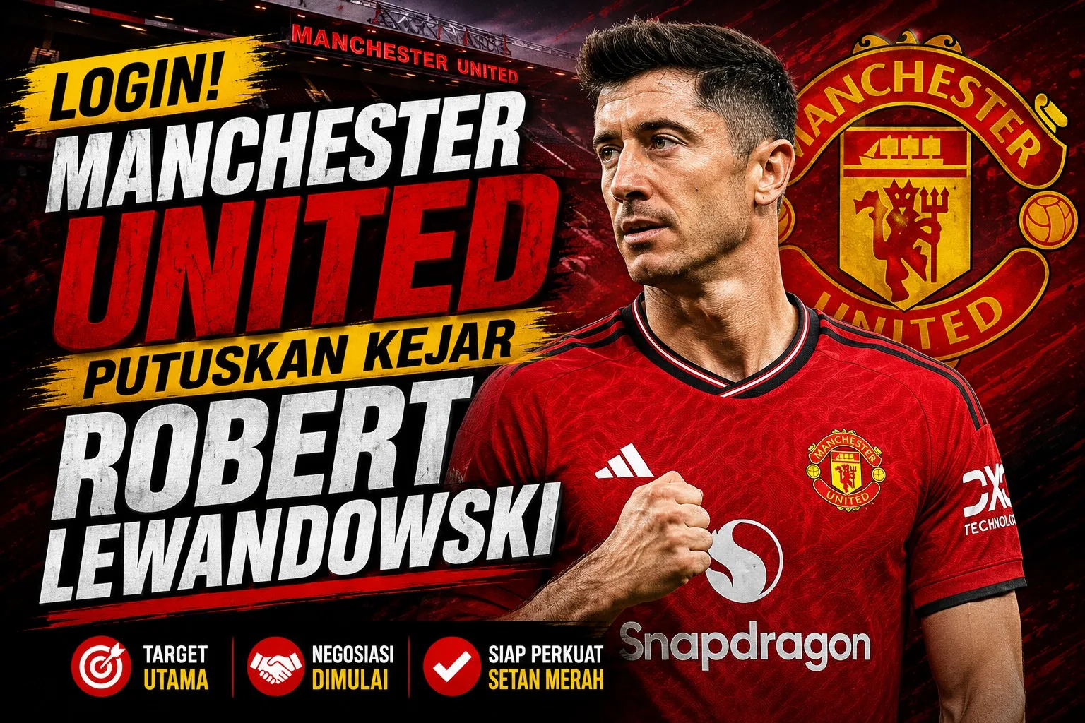 Login! Manchester United Putuskan Kejar Robert Lewandowski