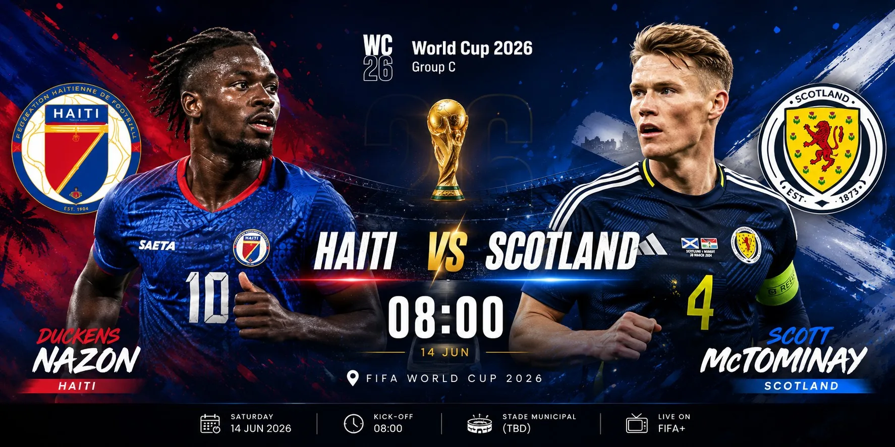 Haiti vs Skotlandia 14 Juni 2026: Prediksi Skor, Head to Head, Susunan Pemain dan Analisis Lengkap Piala Dunia 2026 Grup C