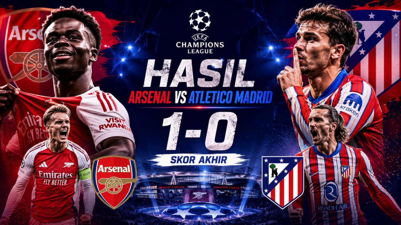 Hasil Arsenal vs Atletico Madrid: Skor Akhir, Statistik & Analisis Pertandingan
