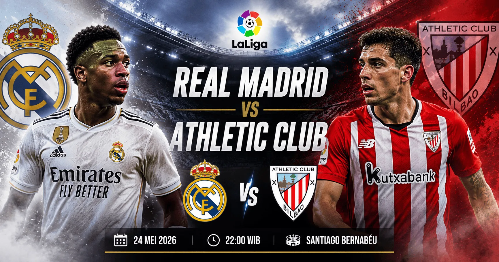 Real Madrid vs Athletic Club: Los Blancos Hadapi Ancaman Besar di La Liga