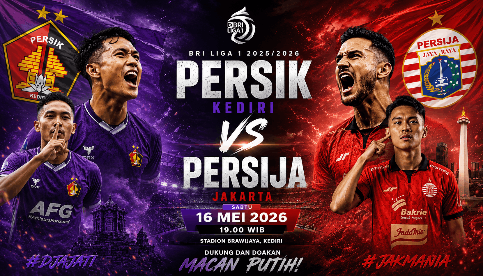 Prediksi Persik Kediri vs Persija Jakarta 16 Mei 2026: Duel Panas Penutup Liga 1