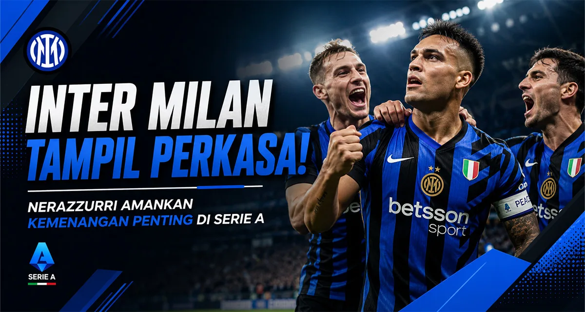 Inter Milan Tampil Perkasa! Nerazzurri Amankan Kemenangan Penting di Serie A