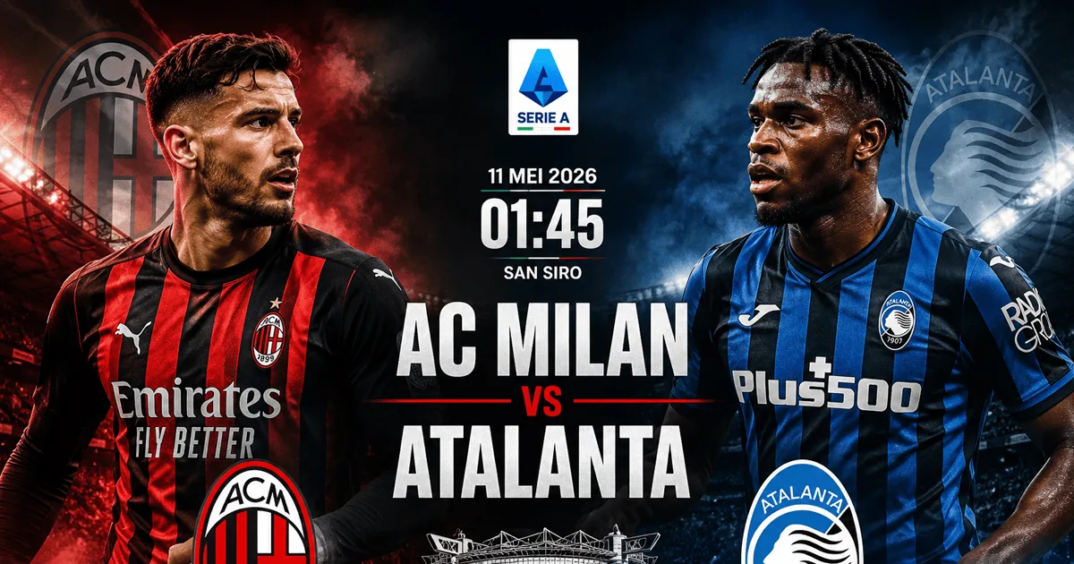 AC Milan vs Atalanta 11 Mei 2026: Jadwal, Prediksi dan Preview Serie A Italia