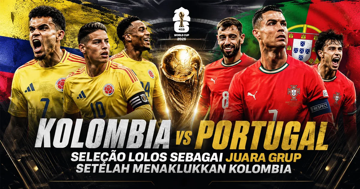 Kolombia vs Portugal: Seleção Lolos Sebagai Juara Grup Setelah Menaklukkan Kolombia
