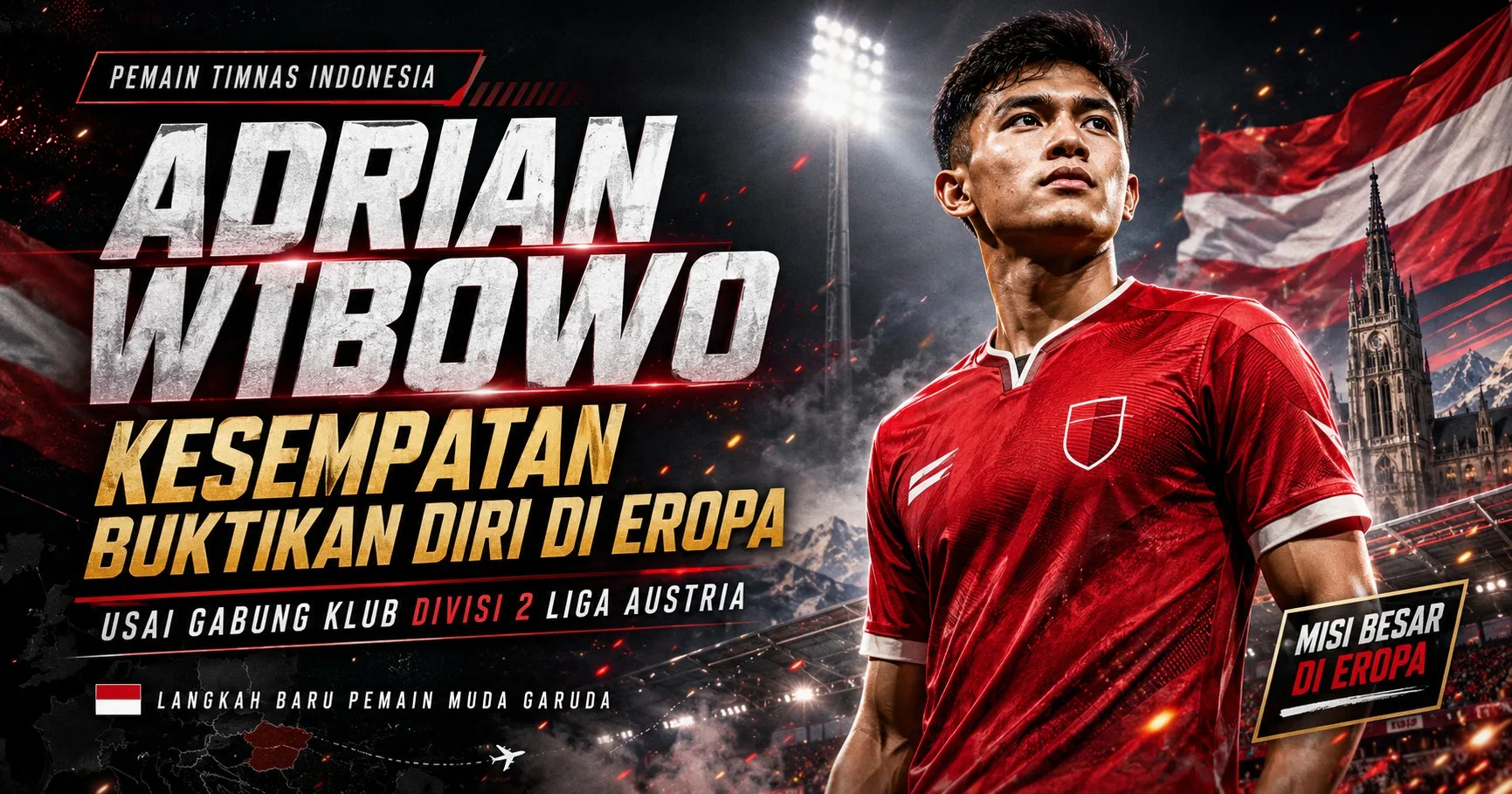 Pemain Timnas Indonesia Adrian Wibowo Usai Gabung Klub Divisi 2 Liga Austria: Kesempatan Buktikan Diri di Eropa