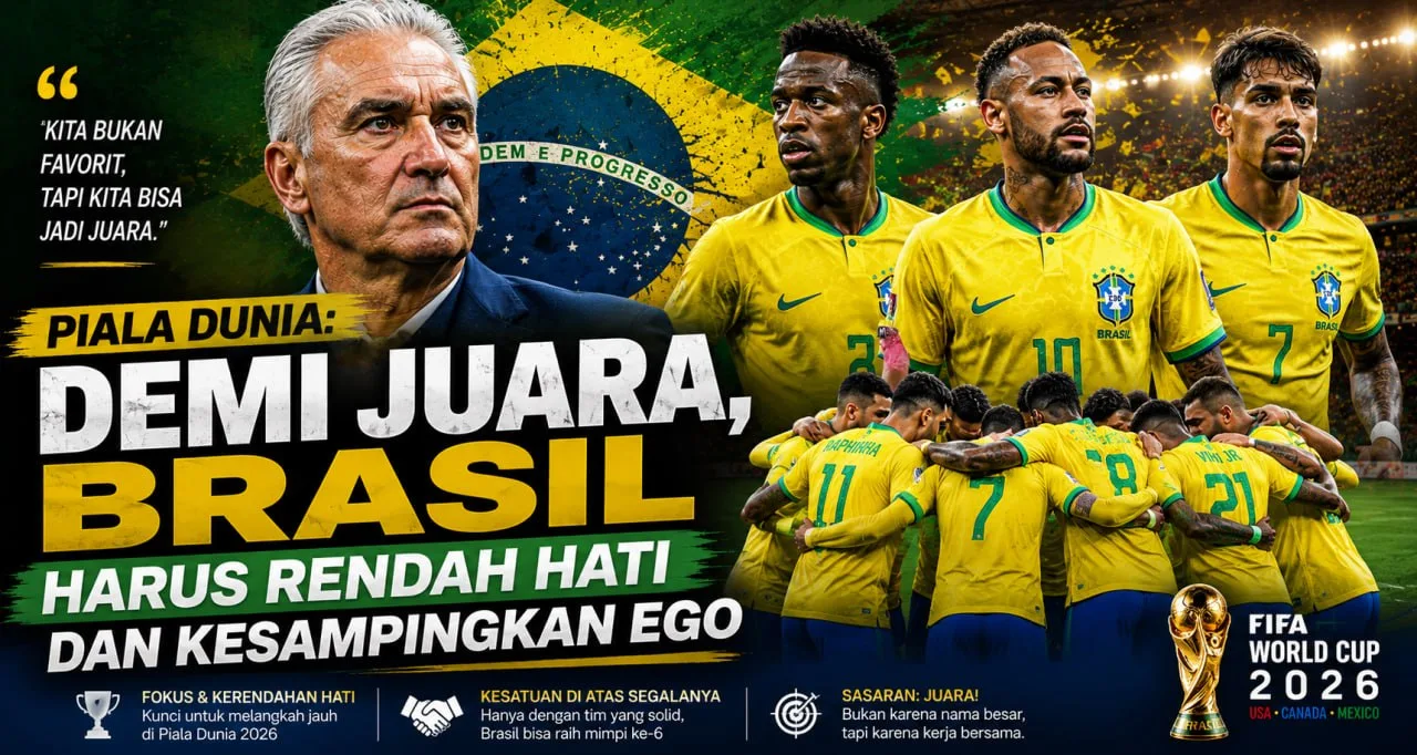 Piala Dunia: Demi Juara, Brasil Harus Rendah Hati dan Kesampingkan Ego