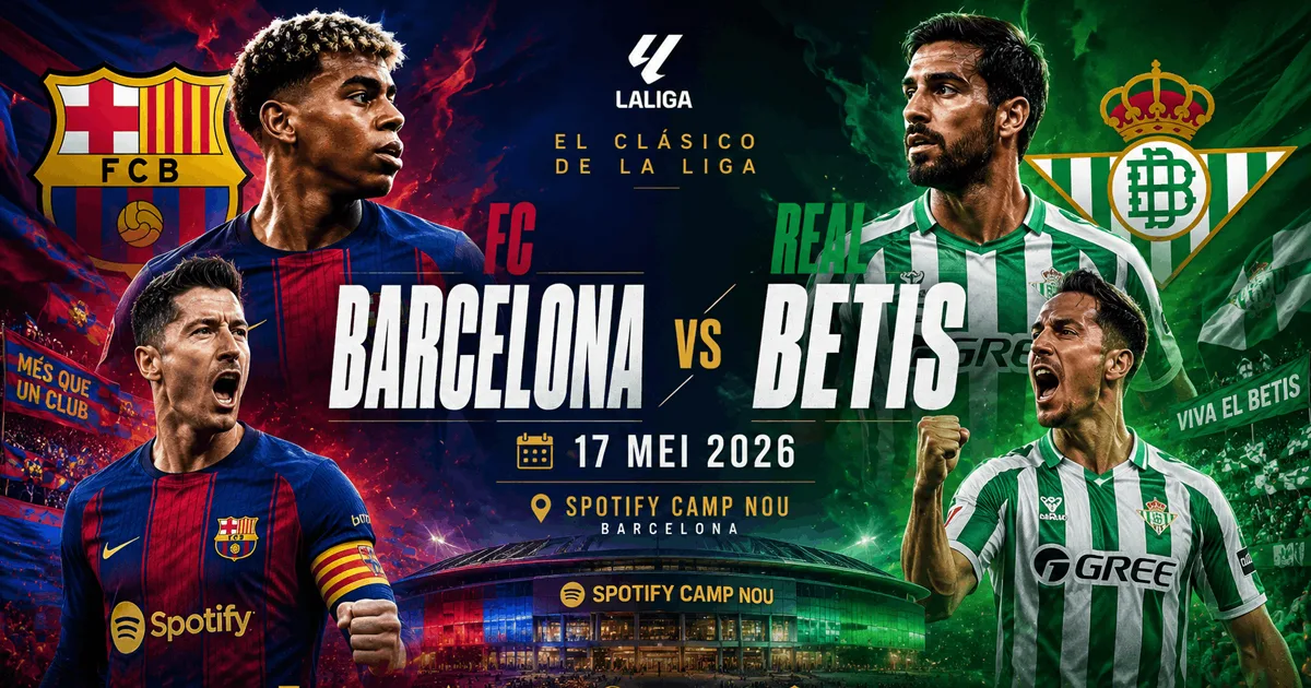 Barcelona vs Real Betis 17 Mei 2026: Blaugrana Incar Kemenangan Penting di La Liga