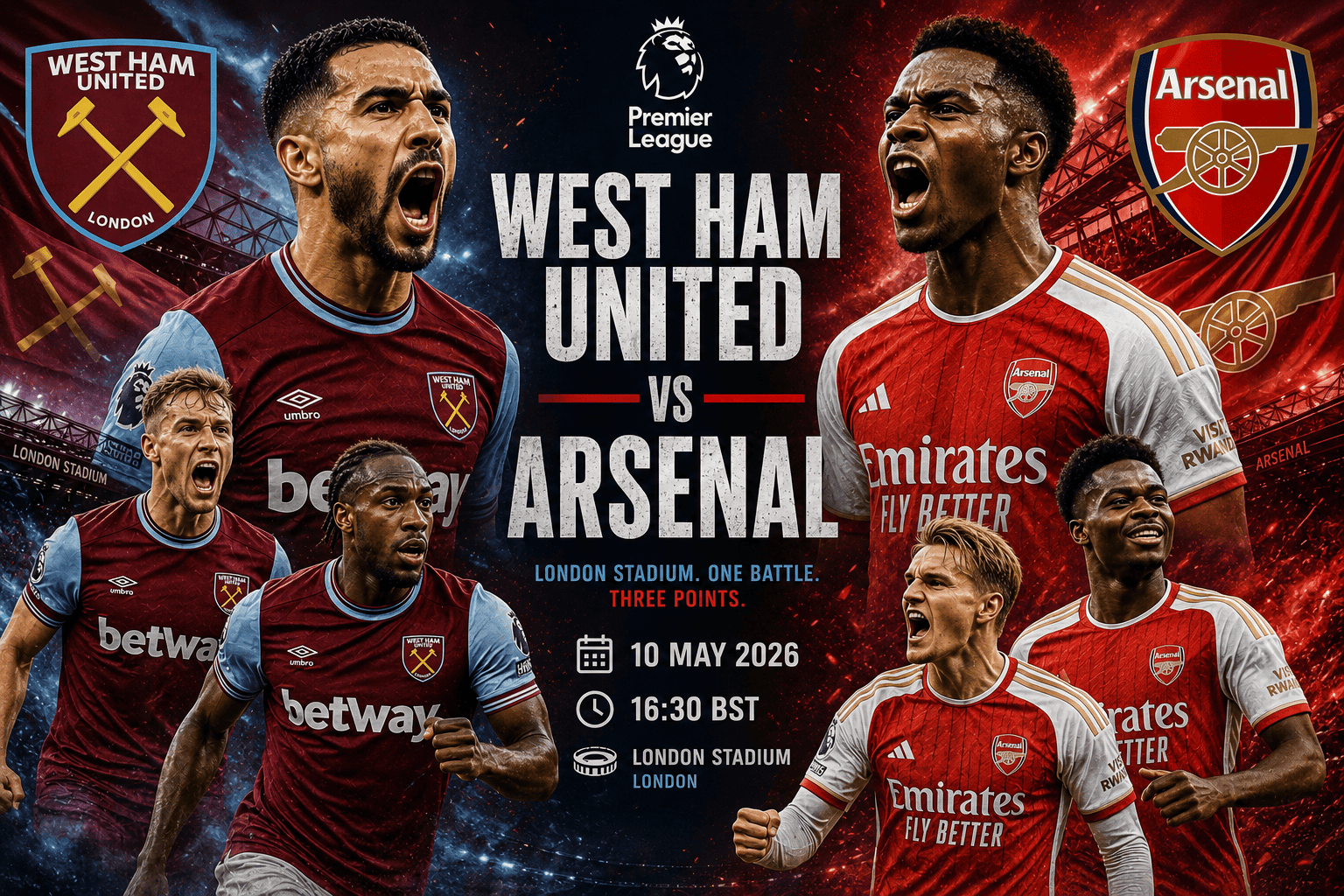 West Ham United vs Arsenal