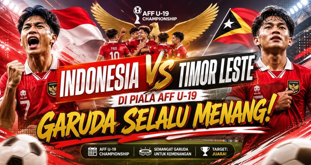 Indonesia Vs Timor Leste di Piala AFF U-19, Garuda Selalu Menang