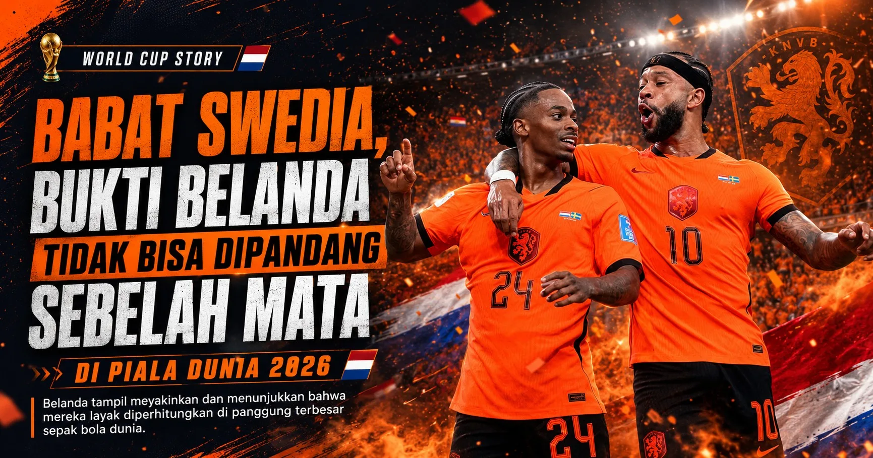 Babat Swedia, Bukti Belanda Tidak Bisa Dipandang Sebelah Mata di Piala Dunia 2026