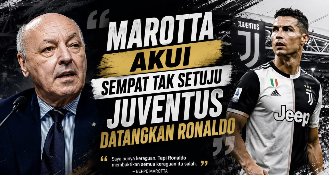 Marotta Akui Sempat Tak Setuju Juventus Datangkan Ronaldo
