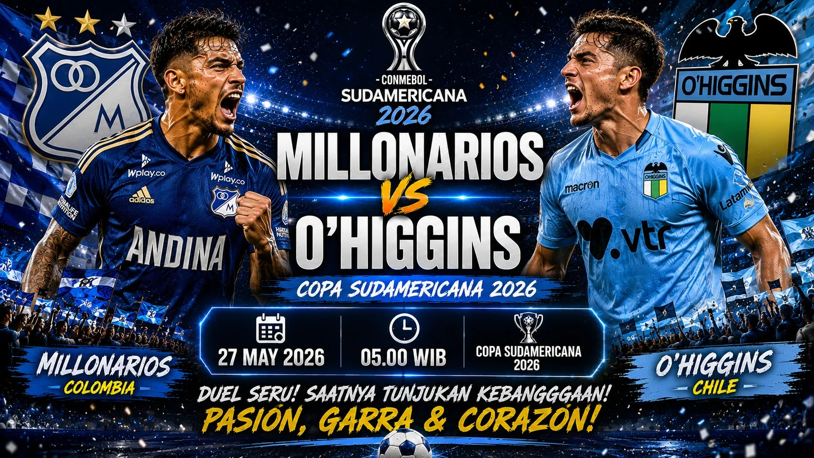 Millonarios vs O'Higgins: Duel Sengit Copa Sudamericana 2026