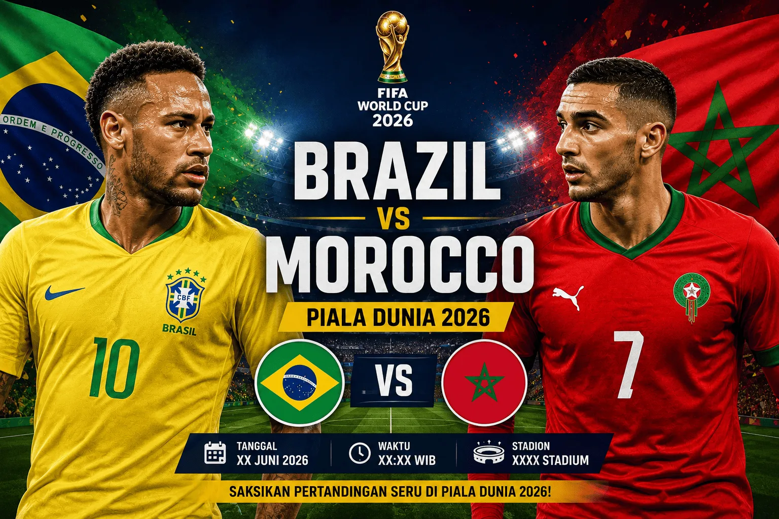 Prediksi Skor Brazil vs Morocco Piala Dunia 2026: Analisis Kekuatan Tim dan Peluang Menang