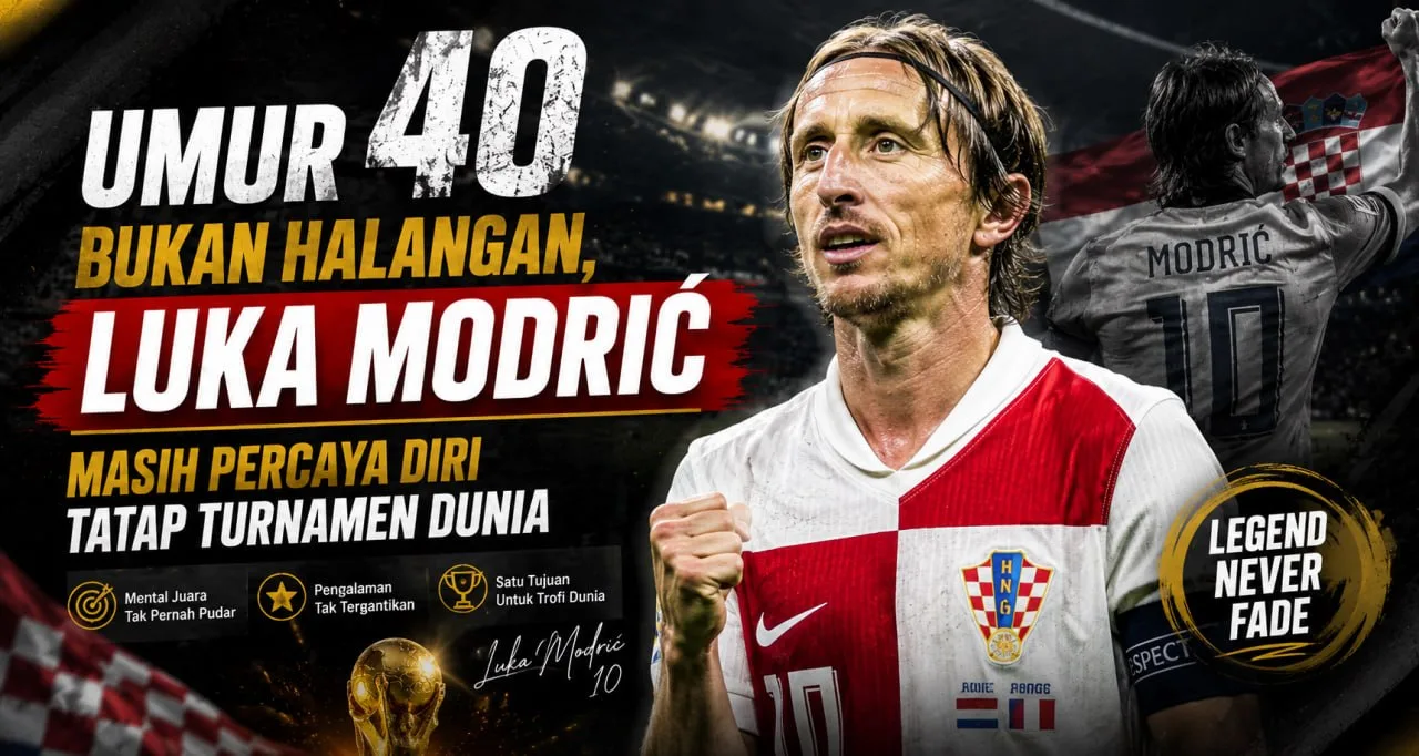 Umur 40 Bukan Halangan, Luka Modrić Masih Percaya Diri Tatap Turnamen Dunia