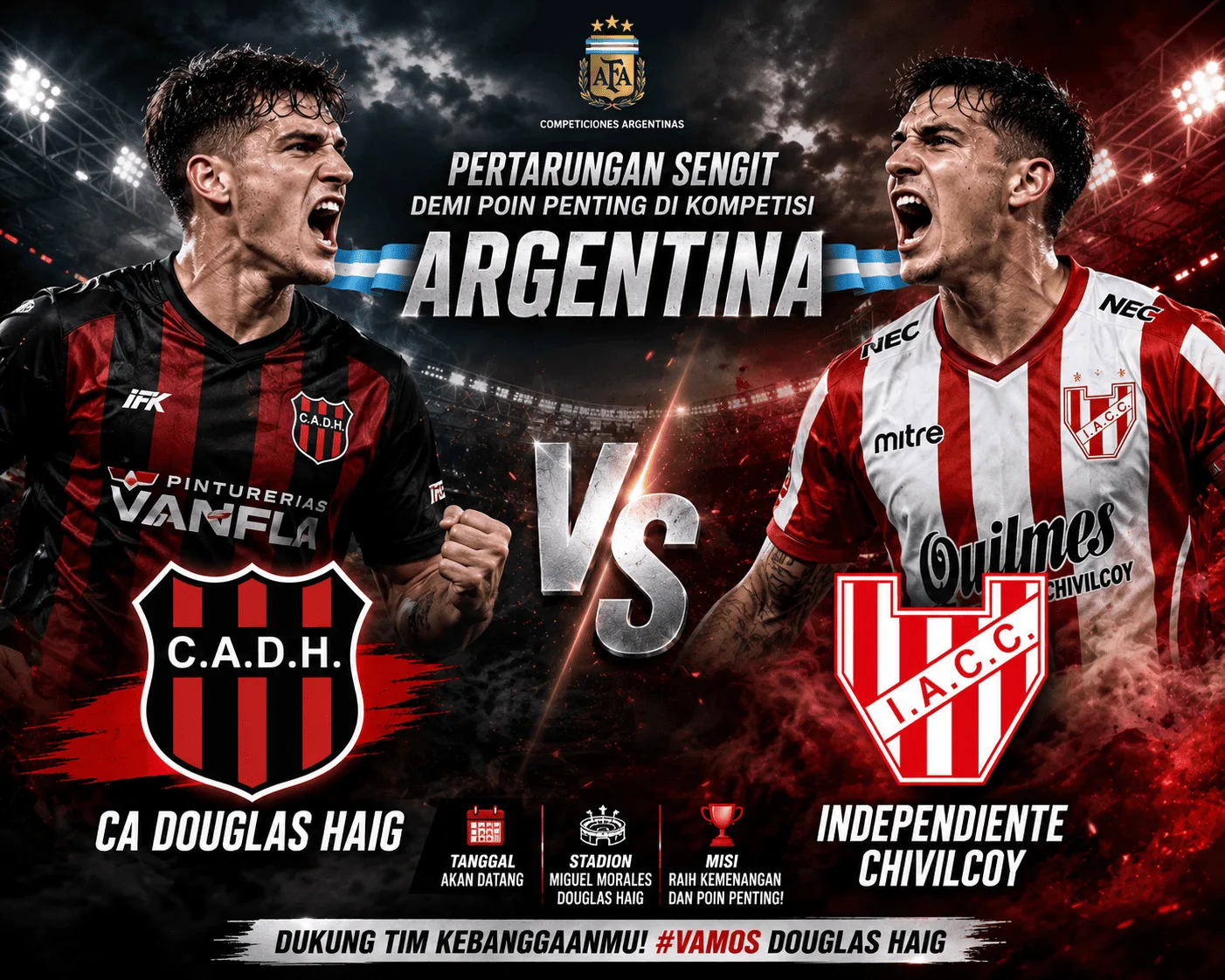 CA Douglas Haig vs Independiente Chivilcoy: Pertarungan Sengit Demi Poin Penting di Kompetisi Argentina