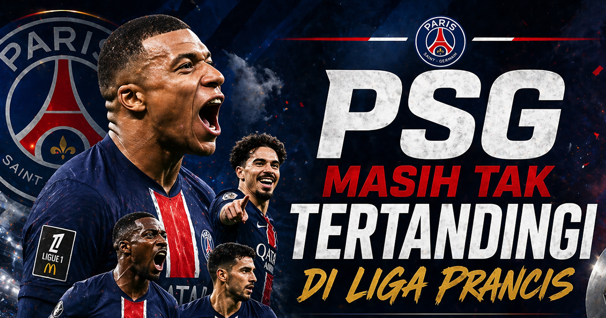 Ligue 1: PSG Masih Tak Tertandingi di Liga Prancis