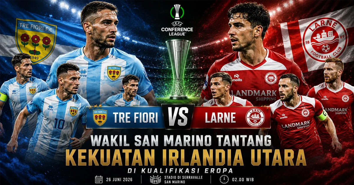 Tre Fiori vs Larne: Wakil San Marino Tantang Kekuatan Irlandia Utara di Kualifikasi Eropa