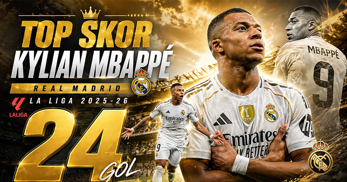 Top Skor La Liga: Kylian Mbappé Memimpin dengan 24 Gol