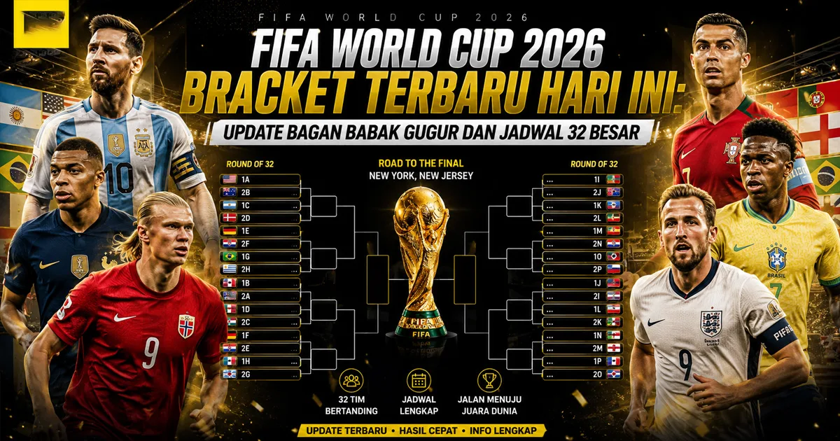 FIFA World Cup 2026 Bracket Terbaru: Update Bagan Babak Gugur, Tim Lolos dan Jadwal Pertandingan